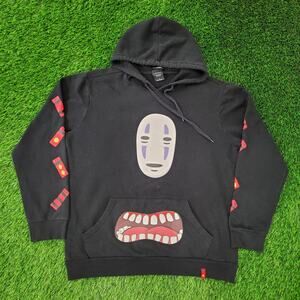 Spirited-Away Kaonashi Hoodie Large 25x27 Baggy Ghibli Anime